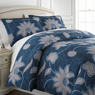 Grand Floral Oversized Down Alternate Comforter Set with shams by Southshore Fine Linens