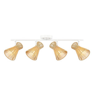 BAY ISLE HOME™ Aileu 5'' 4 -Light Fixed Track Track Kit with Dimmable and Adjustable Head