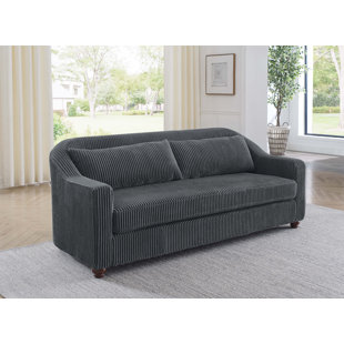 DARBY HOME CO Aleanna 79.5'' Corduroy Sofa