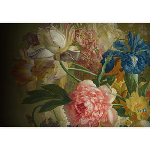 IDEA4WALL Abstract Floral Peel & Stick Floral Border
