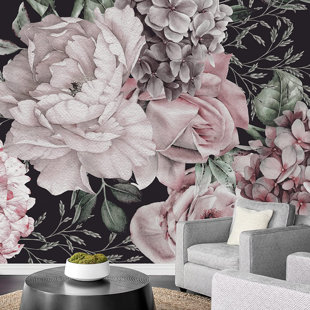 IDEA4WALL Abstract Floral Peel & Stick Floral Border