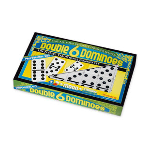 PUREMCO Double 6 Black Dot Dominoes