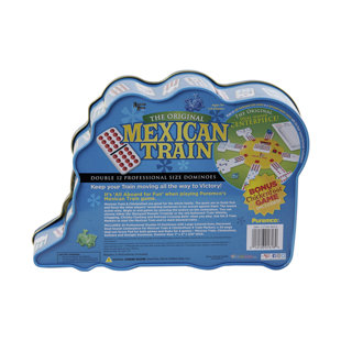 PUREMCO Mexican Train Deluxe Traditional Double 12 Domino Set with Dots