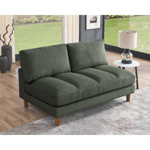 LATITUDE RUN® Waxman 57'' Armless Loveseat
