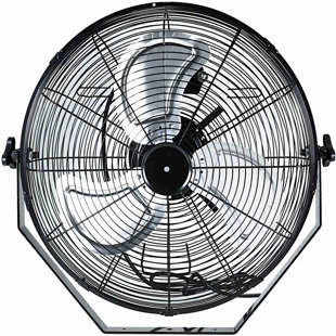 AQQRRA High Velocity Wall Mounted Fan with 3 Fan Speeds