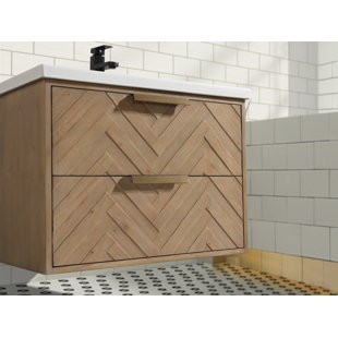ARI KITCHEN & BATH 29.5'' Single Bathroom Vanity with Ceramic Top