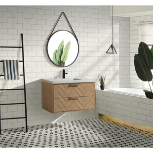 ARI KITCHEN & BATH 36'' Single Bathroom Vanity with Concrete Top