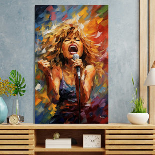 PICTURE PERFECT INTERNATIONAL " Tina Turner, The Queen Of Rock N' Roll " by V2 Design Co. Painting Print
