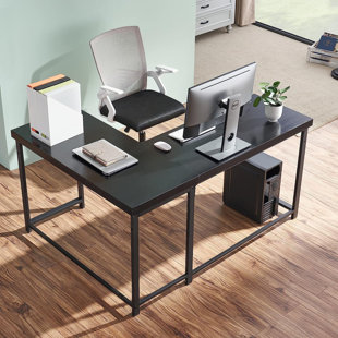 WILLISTON FORGE Bernard L-Shape Writing Corner Desk, Computer Desk