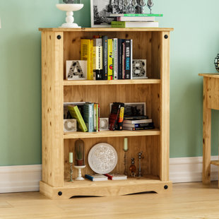 HASHTAG HOME Alfheim 107cm H x 75cm W Solid Wood Standard Bookcase