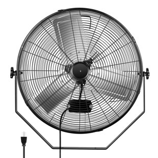 AQQRRA 24" High Velocity Wall Mounted Fan With 3 Fan Speeds