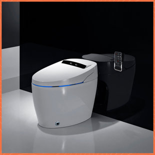 Aligament 1.06 GPF Round Chair Height Floor Mounted One-Piece Toilet (Seat Included)