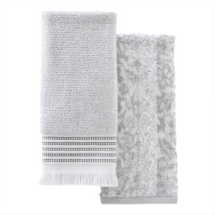 SKL HOME 2 Piece Turkish Cotton Hand Towel Set