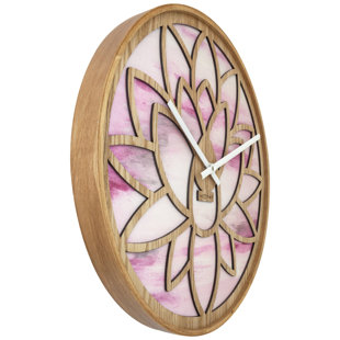 NEXTIME Peace & Calm Solid Wood Wall Clock