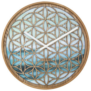 NEXTIME Peace & Calm Solid Wood Wall Clock