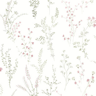 YORK WALLCOVERINGS Wildflower Sprigs Peel & Stick Floral Roll