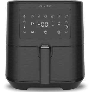 Climatik Air Fryer Oven Large 5.5 Litre Xxl Size | Rapid Air Circulation X7 Cooking Presets For Healthy Oil Free Low Fat Cooking | Digital Display Time And Temperature Control…