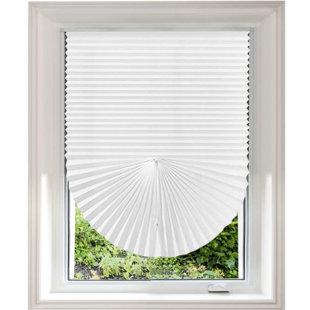 SYMPLE STUFF Light Filtering Blinds Cordless Shades Fabric Pleated Shade Easy to Cut and Install