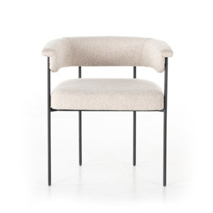 JOSS & MAIN Ginger Upholstered Metal Armchair