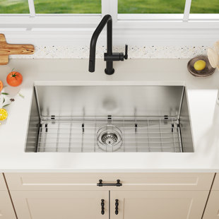 HOMLUX Undermount Single Bowl Stainless Steel Kitchen Sink