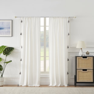 GREENLAND HOME FASHIONS Monterrey Tasseled Curtains/Drapes Pair (Set of 2)