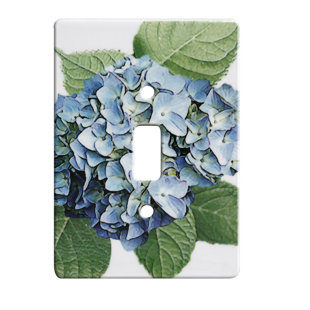 RIGHTSIDE DESIGN Hydrangea 1-Gang Toggle Light Switch Wall Plate