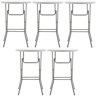 FAMIS CORP 32'' Plastic Round Portable Folding Table