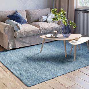 BRAYDEN STUDIO Paradise Solid Colour Wool Hand Woven Area Rug