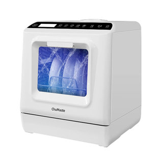 JEREMY CASS LLC WEDOHOME Portable Countertop Dishwasher With Water Tank, Digital Panel, 5 Wash Programs, Leak Proof For Dorms, Rvs, Kitchenettes