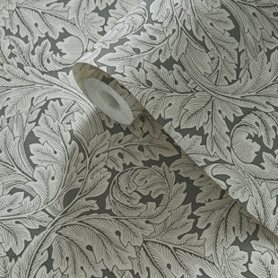 WILLIAM MORRIS DESIGNS BY CLARKE & CLARKE Acanthus William Morris 10.05m x 52cm Matte Wallpaper Roll