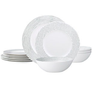 Noritake Hammock 12-Piece Dinnerware Set - Rim, Service for 4