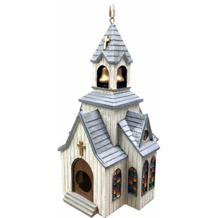 AUGUST GROVE® Amleto Church 10 in x 9 in x 8 in Birdhouse