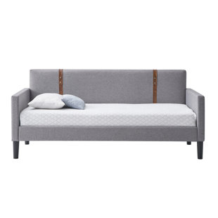 LUXEO Vista Twin Size Upholstered Gray Day Bed