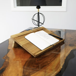 UPP ULTIMATE PREMIUM PRODUCTS Walnut Laptop Table, Writing Slope