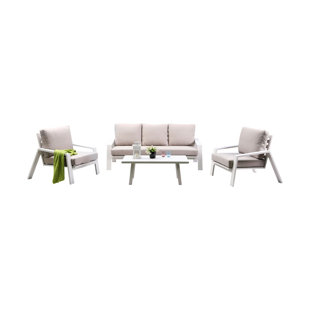 PANAMA JACK OUTDOOR Mykonos 5 - Person Outdoor Seating Group with Cushions