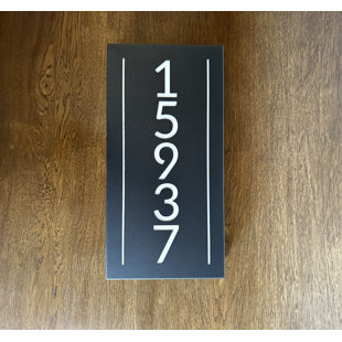 SASSY SQUIRREL INK Black Vertical Illuminated House Sign