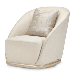MICHAEL AMINI La Rachelle Upholstered Swivel Accent Chair