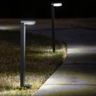 GAMA SONIC Sentry Modern 60 Lumens Solar Outdoor LED Landscape Pathway Light - 2 Pack