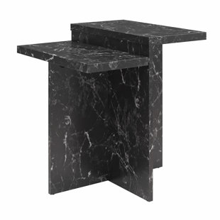 COSMOLIVING BY COSMOPOLITAN Brielle 24'' Tall Abstract End Table