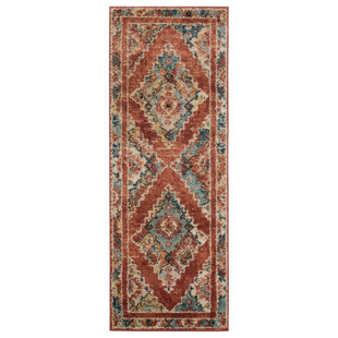 ASTORIA GRAND Summertown Oriental Brick Red Area Rug