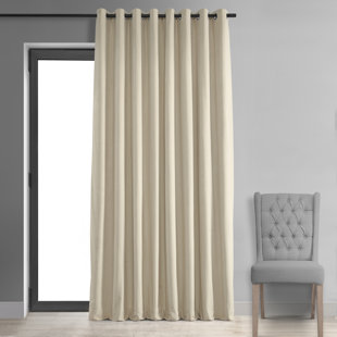 ALCOTT HILL® Indianapolis Extra Wide Signature Velvet Curtains for Bedroom Blackout Curtains Living Room Window Single Panel