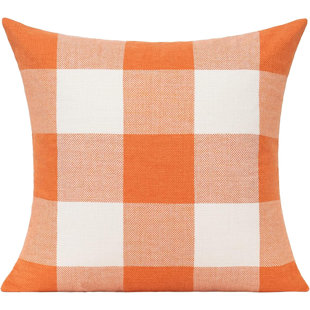 DECOR UR SPACE Holiday 2019 Plaid Cotton Blend Pillow Cover