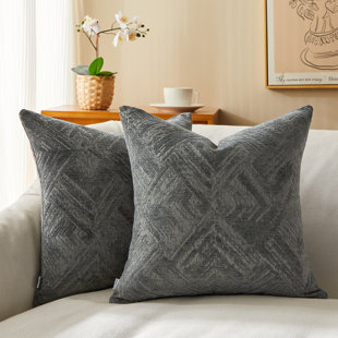 WARISI Chenille Throw Pillow Cover (Set of 2)