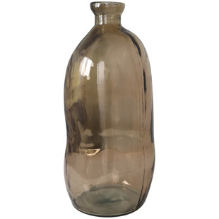 BIRCH LANE™ Recycled Glass Spanish Bottle Decorative Vase