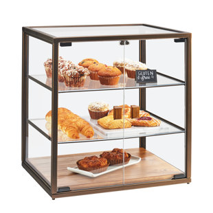 Cal-Mil Wood/Glass Display Riser & Stand