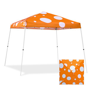 EAGLE PEAK Pop Up Canopies 10 Ft. W x 10 Ft. D Slant Leg Steel Party Tent