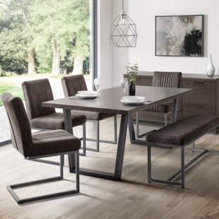 JULIANBOWEN Essgruppe Brooklyn mit 6 Stühlen