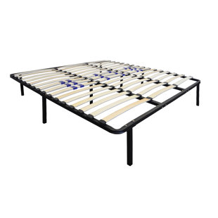 Boyd Sleep Euro 14" Platform Metal Bed Frame with Adjustable Lumbar Support