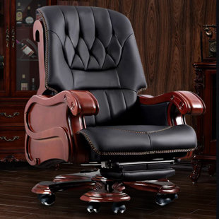 KINNLS Genuine Leather Executive Chair