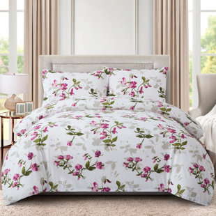 BAMBOO LIVING 2000 Rayon Floral Duvet Cover